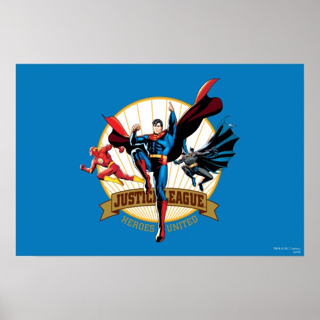 Justice League Heroes United Poster (Front)