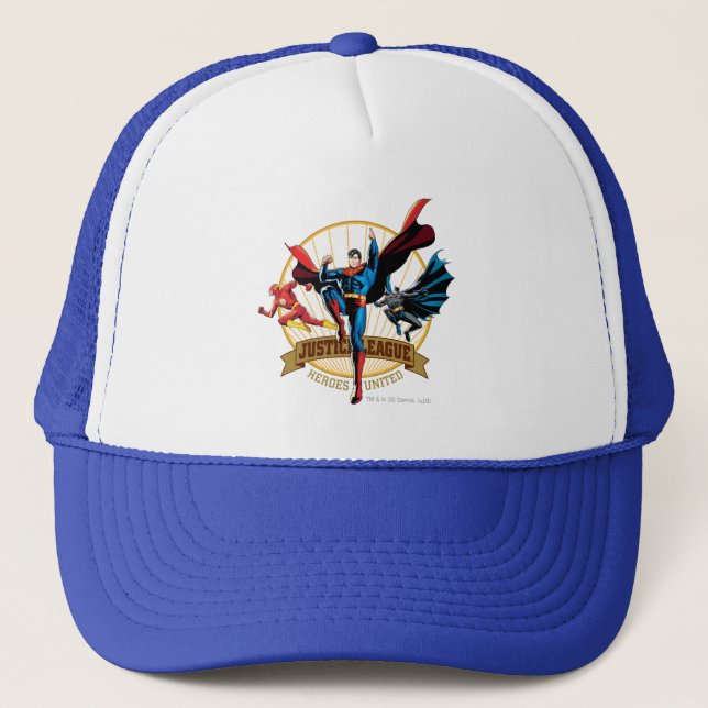 Justice League Heroes United Trucker Hat (Front)