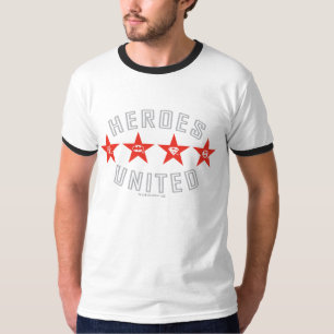 Justice League Heroes Untied Logos T-Shirt