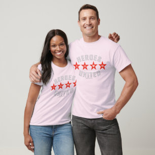 Justice League Heroes Untied Logos T-Shirt
