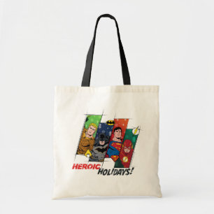 Justice League "Heroic Holidays!" Tote Bag