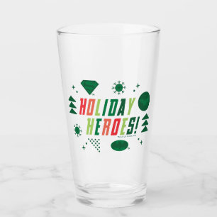 Justice League Holiday Heroes Graphic Glass