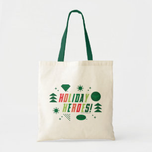 Justice League Holiday Heroes Graphic Tote Bag