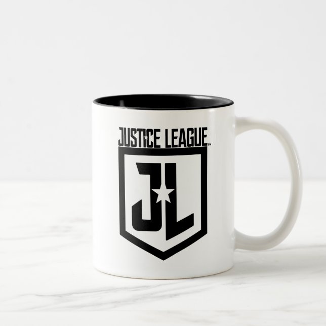 Justice League | JL Shield Two-Tone Coffee Mug (Right)