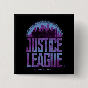 Justice League Justice League City Silhouette 15 Cm Square Badge