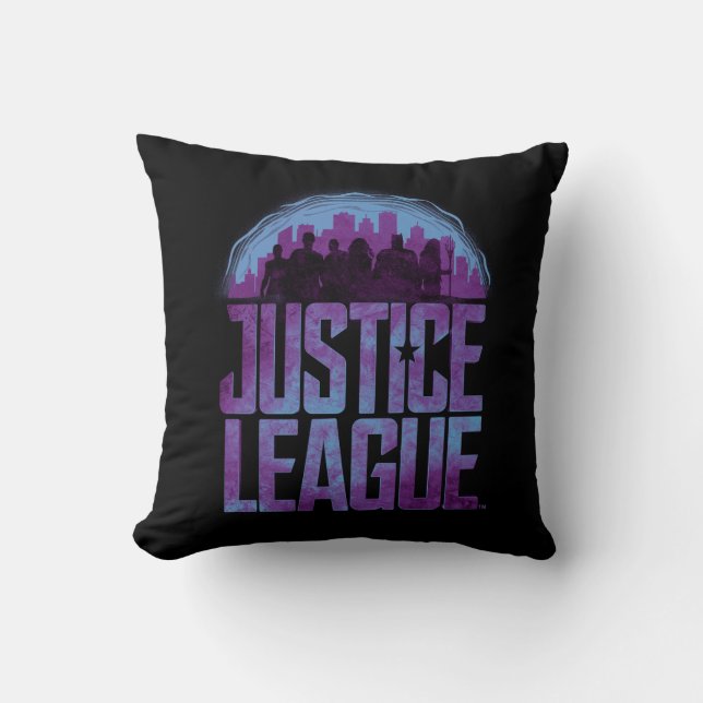 Justice League | Justice League City Silhouette Cushion (Front)