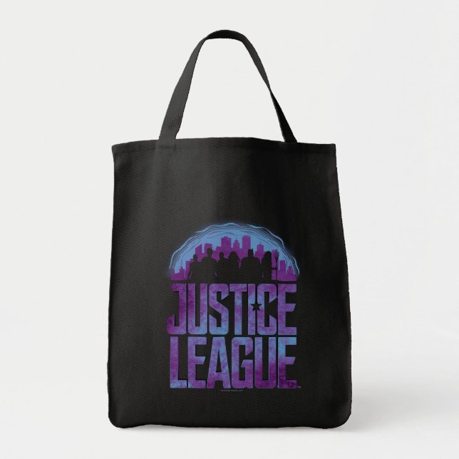 Justice League | Justice League City Silhouette Tote Bag (Front)