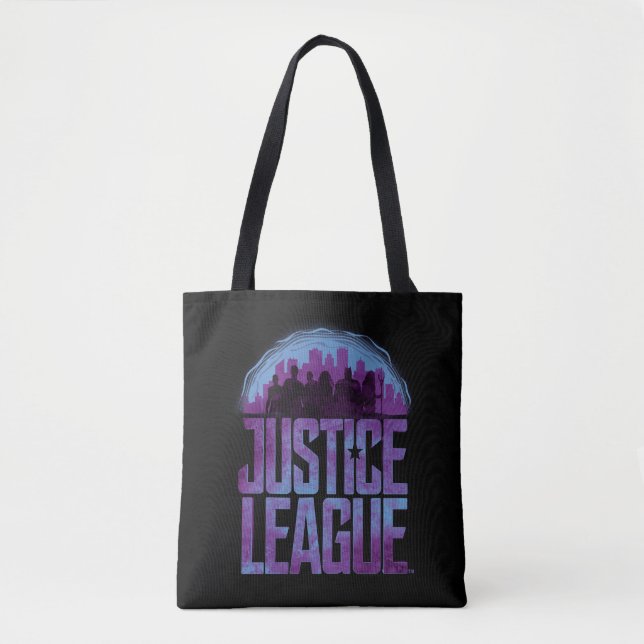 Justice League | Justice League City Silhouette Tote Bag (Front)