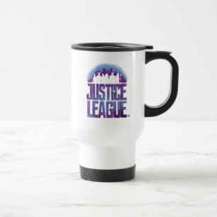 Justice League   Justice League City Silhouette Travel Mug