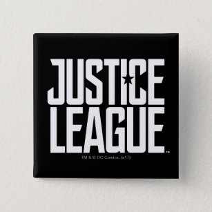 Justice League   Justice League Logo 15 Cm Square Badge