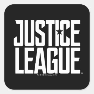 Justice League   Justice League Logo Square Sticker