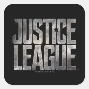 Justice League Justice League Metallic Logo Square Sticker