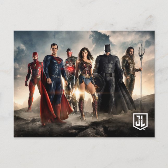Justice League | Justice League On Battlefield Postcard (Front)