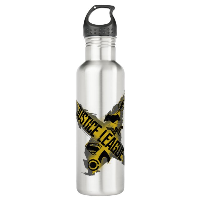 Justice League | Justice League & Team Symbols 710 Ml Water Bottle (Front)