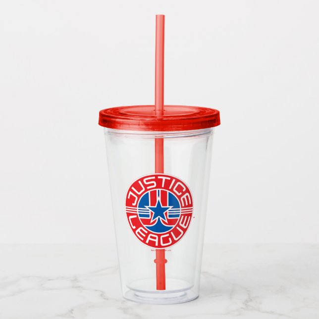 Justice League Logo Acrylic Tumbler (Front)