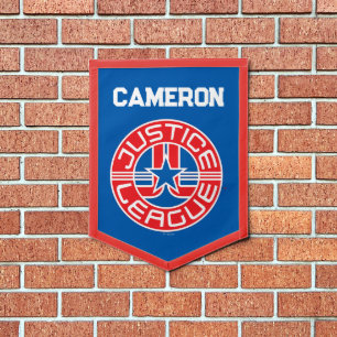 Justice League Logo Add Your Name Pennant