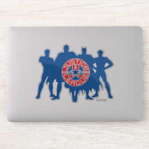 Justice League Logo and Solid Character Background