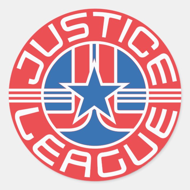 Justice League Logo Classic Round Sticker (Front)
