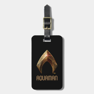 Justice League   Metallic Aquaman Symbol Luggage Tag