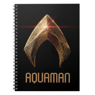 Justice League   Metallic Aquaman Symbol Notebook