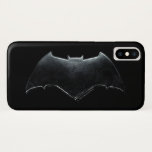Justice League | Metallic Batman Symbol iPhone X Case<br><div class="desc">This is Batman's worn metallic bat symbol from the Justice League movie.</div>