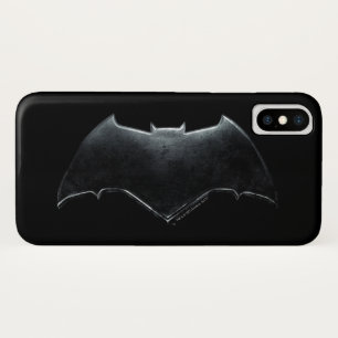 Justice League   Metallic Batman Symbol iPhone X Case