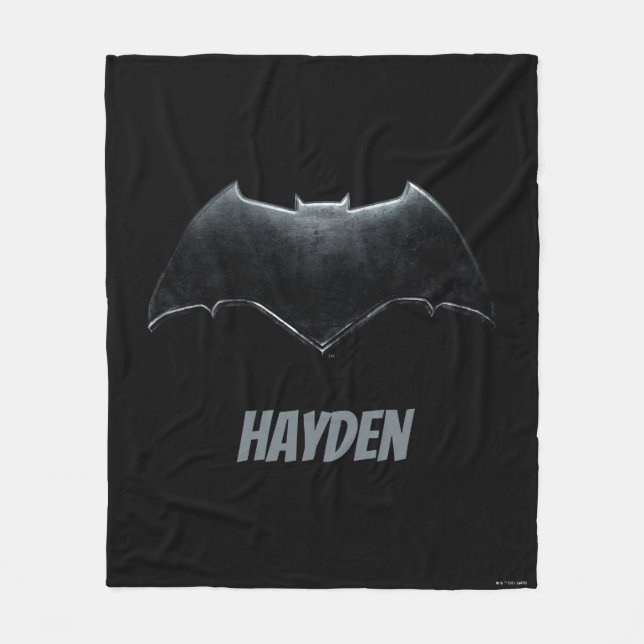 Justice League | Metallic Batman Symbol Fleece Blanket (Front)
