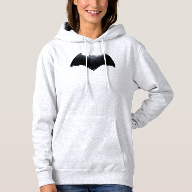 Justice League | Metallic Batman Symbol Hoodie (Front)