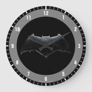 Justice League   Metallic Batman Symbol Large Clock