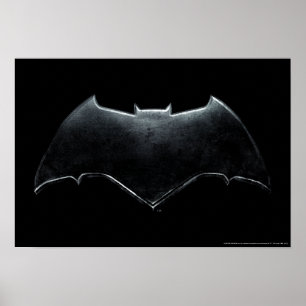 Justice League   Metallic Batman Symbol Poster
