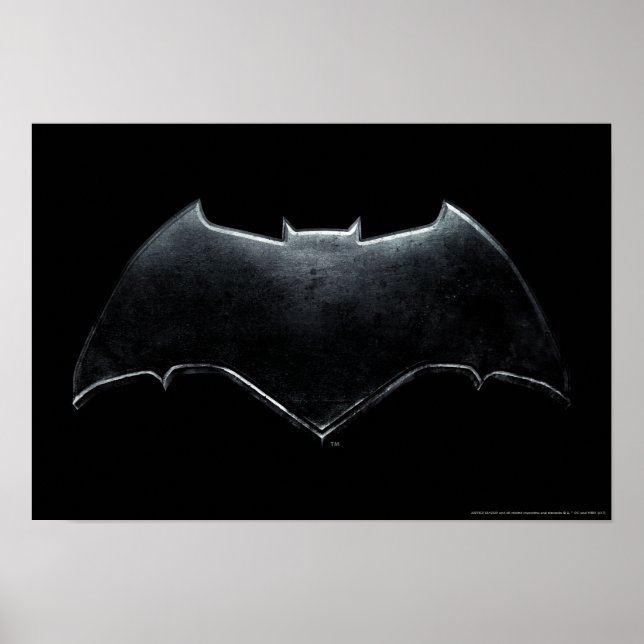 Justice League | Metallic Batman Symbol Poster (Front)