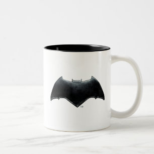 Justice League   Metallic Batman Symbol Two-Tone Coffee Mug