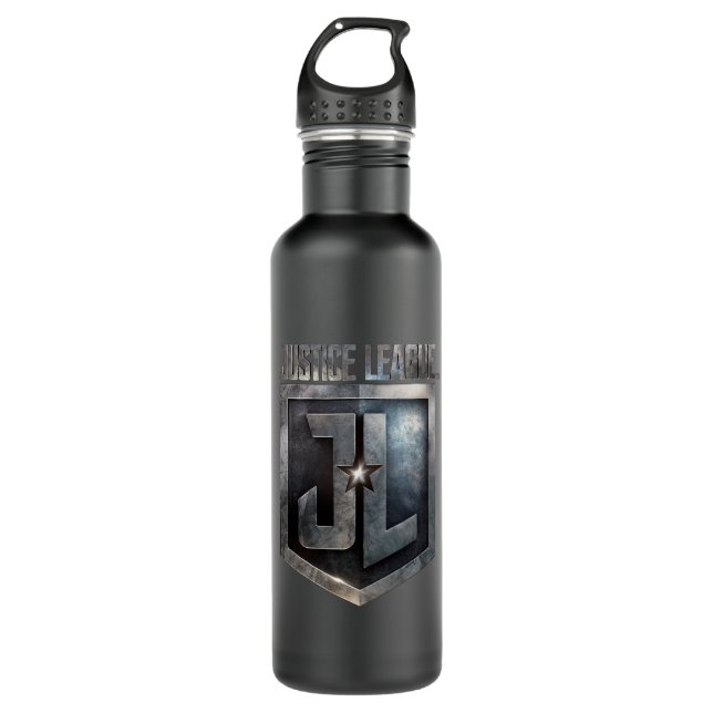 Justice League | Metallic JL Shield 710 Ml Water Bottle (Front)