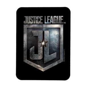 Justice League Metallic JL Shield Magnet