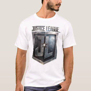 Justice League Metallic JL Shield T-Shirt