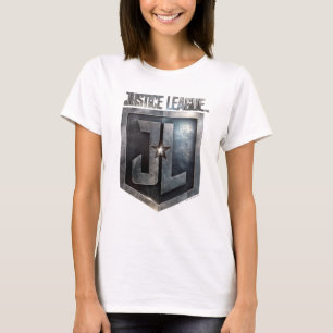 Justice League   Metallic JL Shield T-Shirt