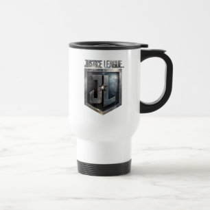 Justice League Metallic JL Shield Travel Mug
