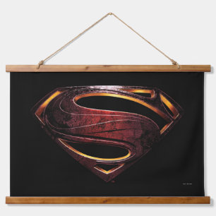 Justice League   Metallic Superman Symbol Hanging Tapestry