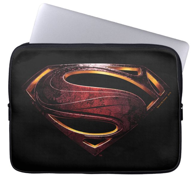Justice League | Metallic Superman Symbol Laptop Sleeve (Front)