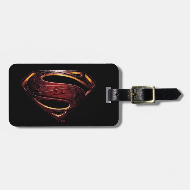 Justice League | Metallic Superman Symbol Luggage Tag (Front Horizontal)