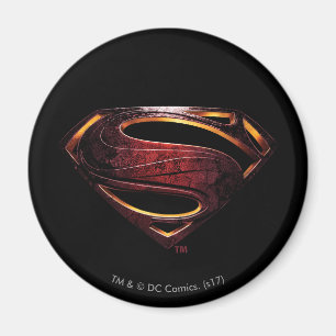 Justice League   Metallic Superman Symbol Magnet