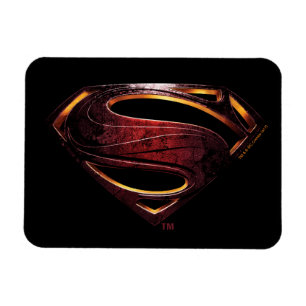 Justice League   Metallic Superman Symbol Magnet