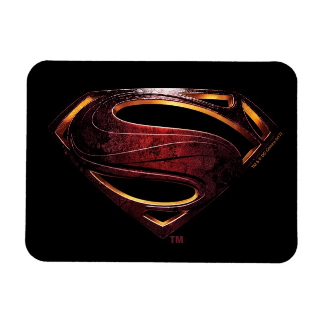Justice League | Metallic Superman Symbol Magnet (Horizontal)