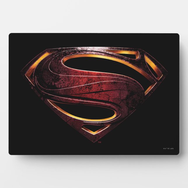 Justice League | Metallic Superman Symbol Plaque (Front)