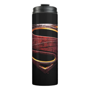 Justice League Metallic Superman Symbol Thermal Tumbler