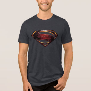Justice League Metallic Superman Symbol Tri-Blend Shirt