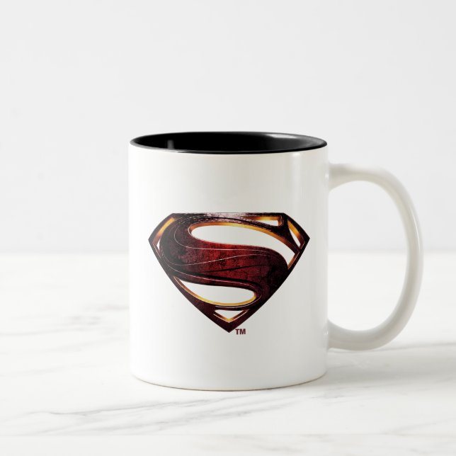 Justice League | Metallic Superman Symbol Two-Tone Coffee Mug (Right)