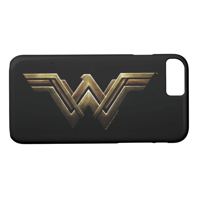 Justice League | Metallic Wonder Woman Symbol Case-Mate iPhone Case (Back (Horizontal))