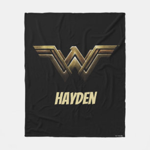 Justice League   Metallic Wonder Woman Symbol Fleece Blanket