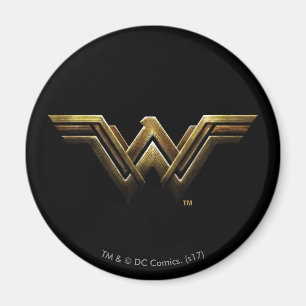 Justice League   Metallic Wonder Woman Symbol Magnet